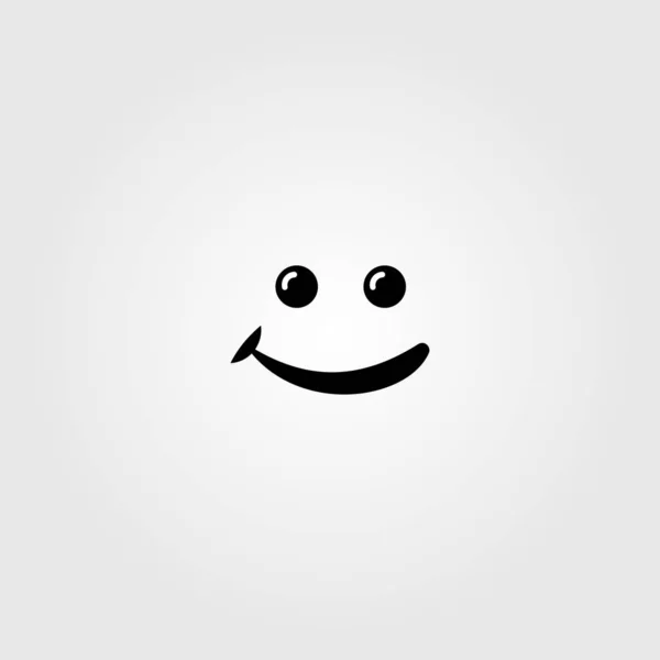 Logo sourire pour la conception de bannière et modèle élégant — Image vectorielle