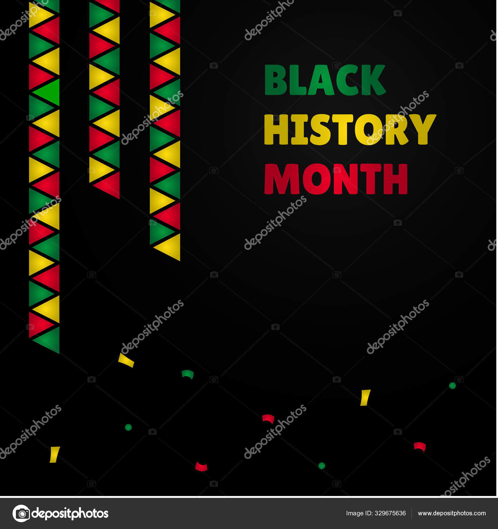 Black History Month Vector Design For Banner or Background Stock Vector  Image by ©yaydesigns #329675636