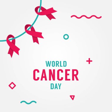 Dünya Kanser Günü Tasarım Şablonu Arkaplanı