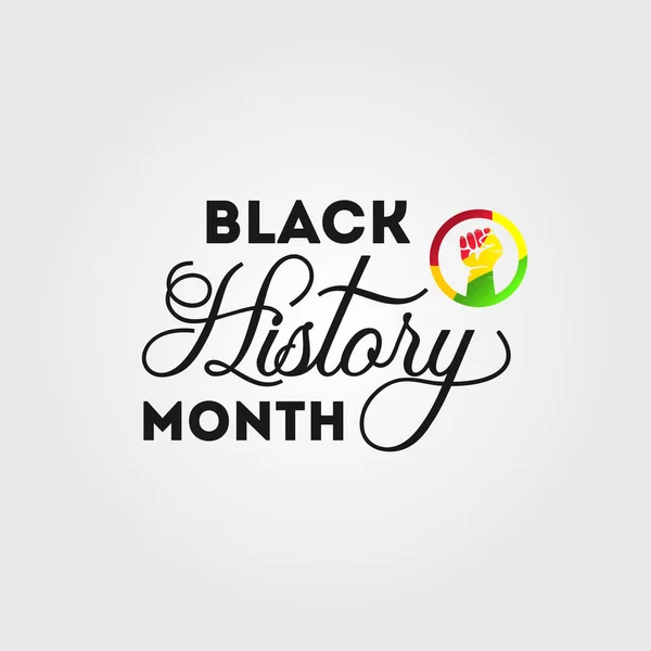 Black History Month Διάνυσμα Σχεδίασης για Banner ή Ιστορικό — Διανυσματικό Αρχείο