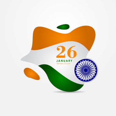 Hindistan Cumhuriyet Günü Sancak veya Arkaplan Tasarımı