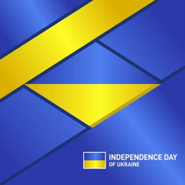 Bayrak veya Arkaplan için Ukrayna Bağımsızlık Günü Vektör Tasarımı