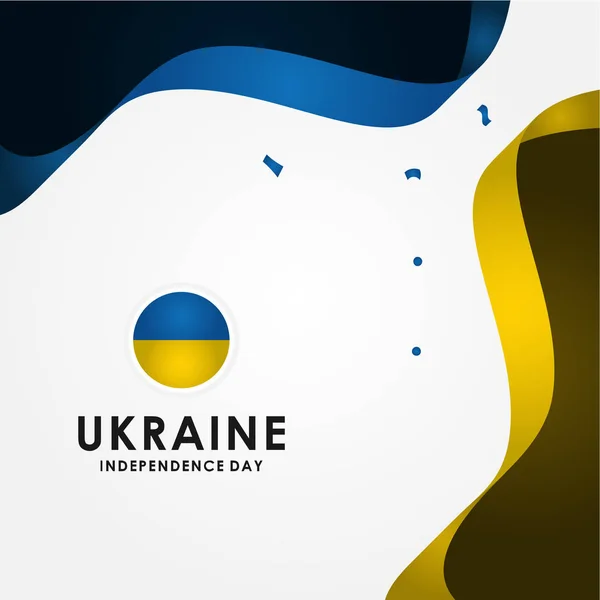 Projekt wektora Dnia Niepodległości Ukrainy na sztandar lub tło — Wektor stockowy