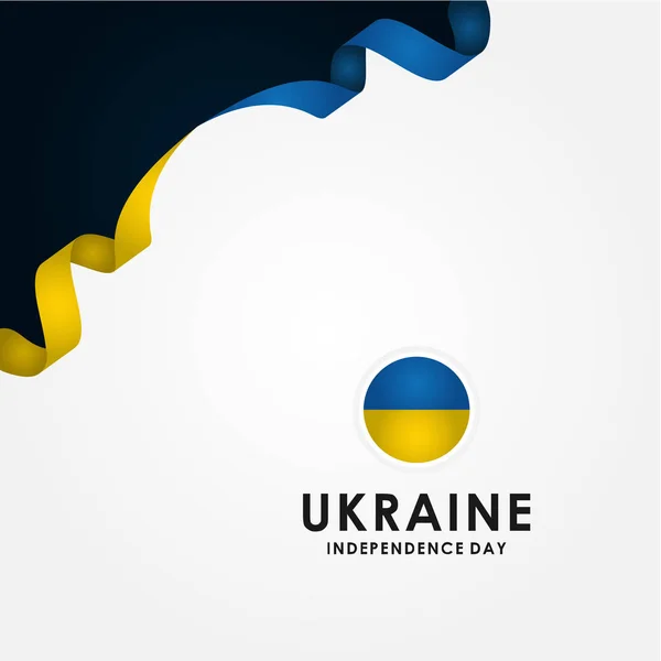 Projekt wektora Dnia Niepodległości Ukrainy na sztandar lub tło — Wektor stockowy