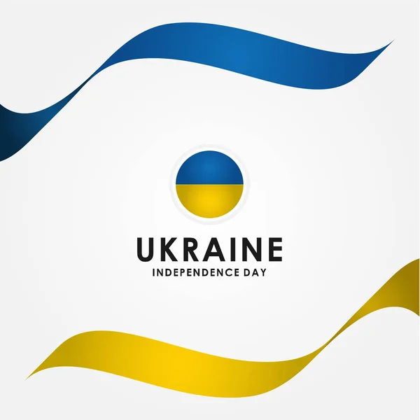 Ουκρανία Ημέρα Ανεξαρτησίας Διάνυσμα Σχεδιασμός για Banner ή Ιστορικό — Διανυσματικό Αρχείο