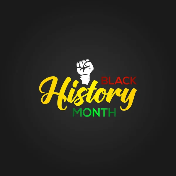 Black History Month Διάνυσμα Σχεδίασης για Banner ή Ιστορικό — Διανυσματικό Αρχείο