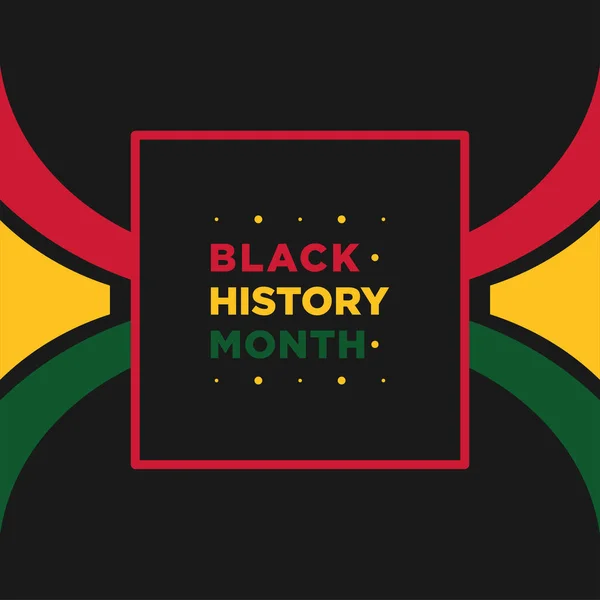 Diseño vectorial del mes de la historia negra para la bandera o el fondo — Archivo Imágenes Vectoriales