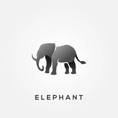 Elephant Animal Silhouette Vector Design