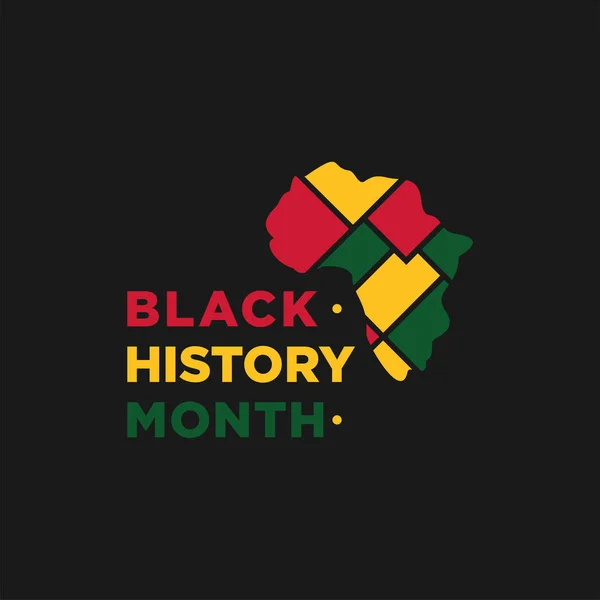 Black History Month Διάνυσμα Σχεδίασης για Banner ή Ιστορικό — Διανυσματικό Αρχείο