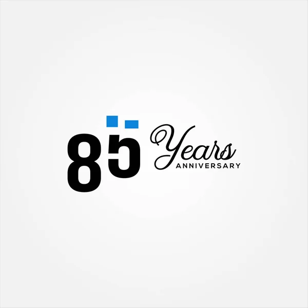 85 Anniversary Numbers For Celebrate Moment — Stock Vector