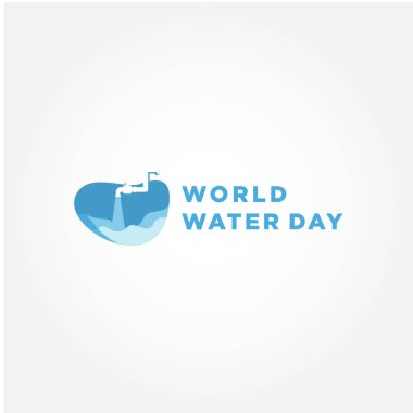 Sancak veya Arkaplan için Dünya Su Günü Vektör Tasarımı