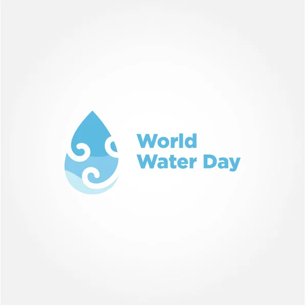 Weltwassertag Vektor Design Für Banner Oder Hintergrund — Stockvektor