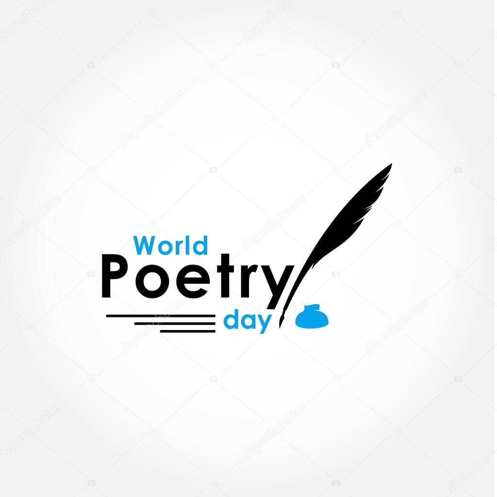 World Poetry Day Vector Design For Celebrate Moment