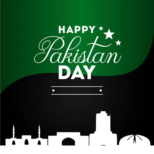 Ημέρα Ανεξαρτησίας Πακιστάν Σχεδιασμός Διανυσμάτων Εθνικής Ημέρας Για Γιορτάστε Στιγμή — Διανυσματικό Αρχείο