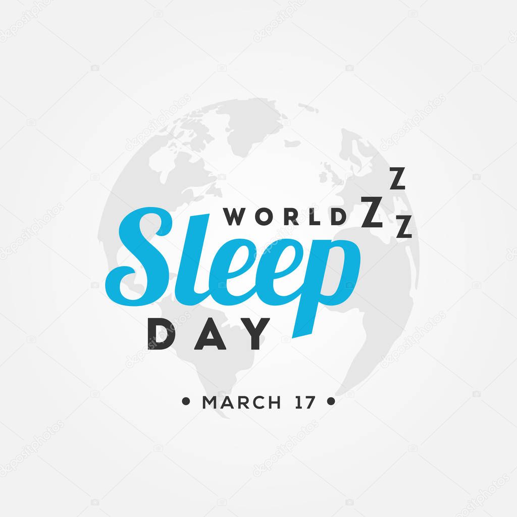 World Sleep Day Vector Design For Banner or Background