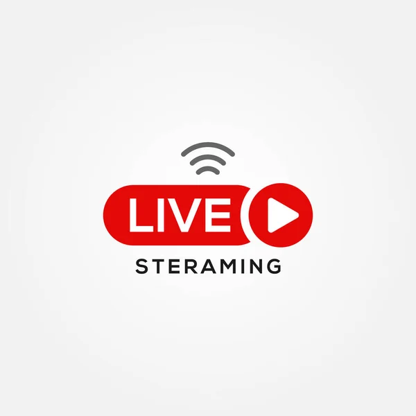 Live Streaming Vector Design Για Banner Ιστορικό — Διανυσματικό Αρχείο