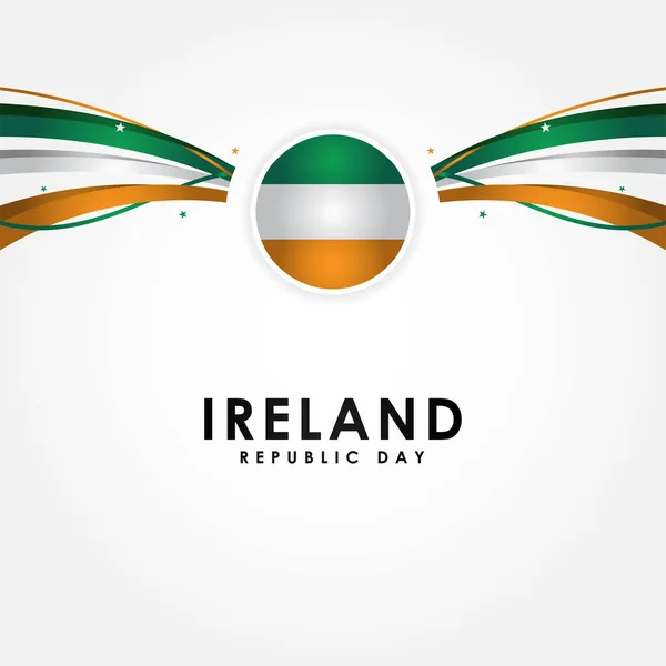 Ireland Independence Day Vector Design Banner Background — Stock Vector