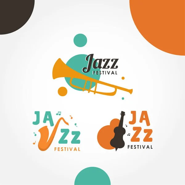 Happy Jazz Day Vector Design Bannernek Vagy Hátterének — Stock Vector