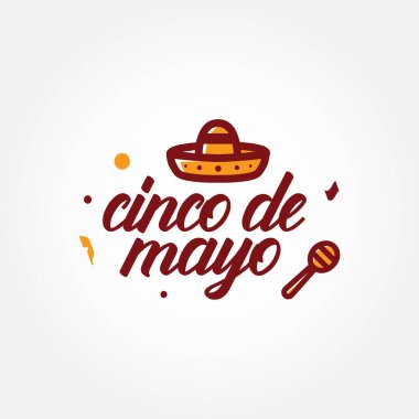 Kutlama anı için Cinco De Mayo Vektör Tasarımı İllüstrasyonu