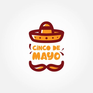 Kutlama anı için Cinco De Mayo Vektör Tasarımı İllüstrasyonu