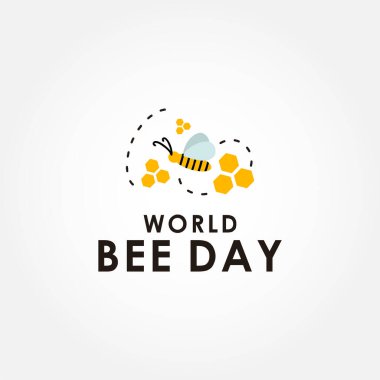 Kutlama anı için Dünya Arı Günü Vektör Tasarımı Çizimi