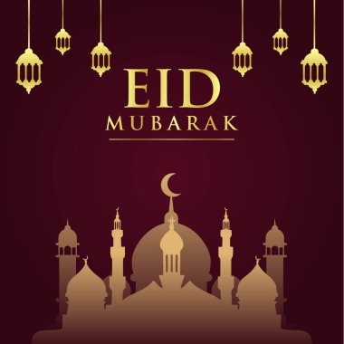 Kutlama anı için Mübarek Vektör Tasarımı İllüstrasyonunuz kutlu olsun.