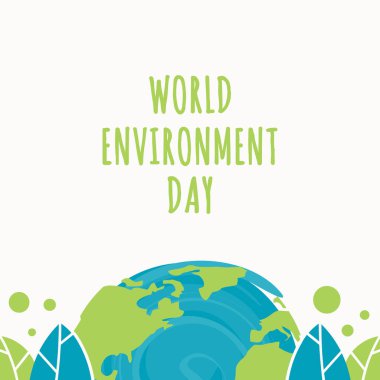 Kutlama Anı için Mutlu Dünya Ortamı Vektör Tasarımı İllüstrasyonu