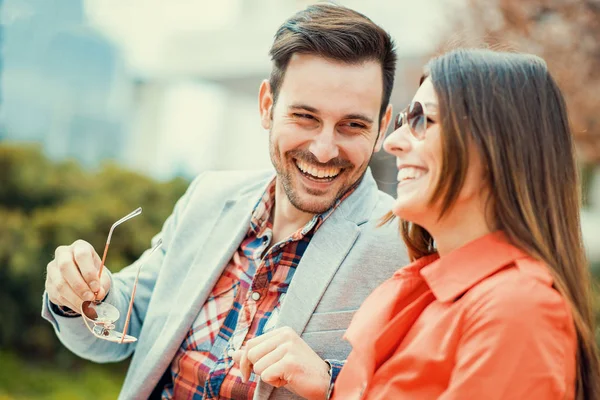 Glückliches verliebtes Paar — Stockfoto