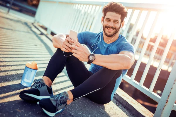 Después de entrenar en la ciudad — Foto de Stock