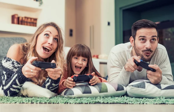 Family having fun at home — Stock Photo, Image