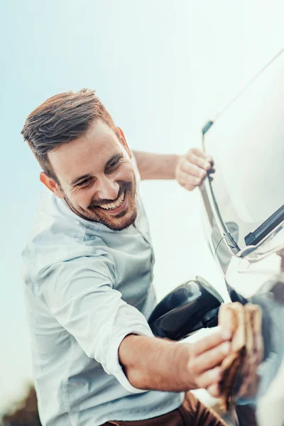 Lavado de coches, primer plano —  Fotos de Stock