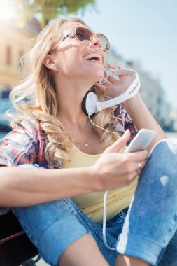 Müzik keyfi, yakın çekim