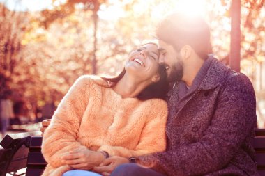 Romantik Çift açık havada