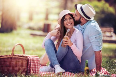 parkta birlikte vakit Çift