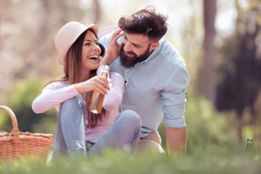 parkta birlikte vakit Çift