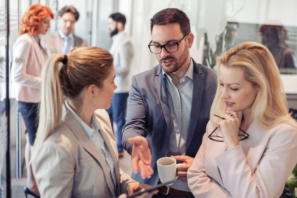 Gente Negocios Trabajando Juntos Nuevo Proyecto Startup Oficina — Foto de Stock