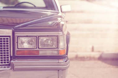 Klasik Amerikan otomobil Far yakın çekim