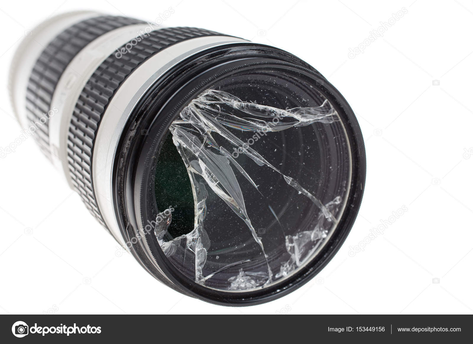 Images Broken Dslr Broken Dslr Camera Lens Filter Glass Isolated On White Stock Photo C Dechevm 153449156