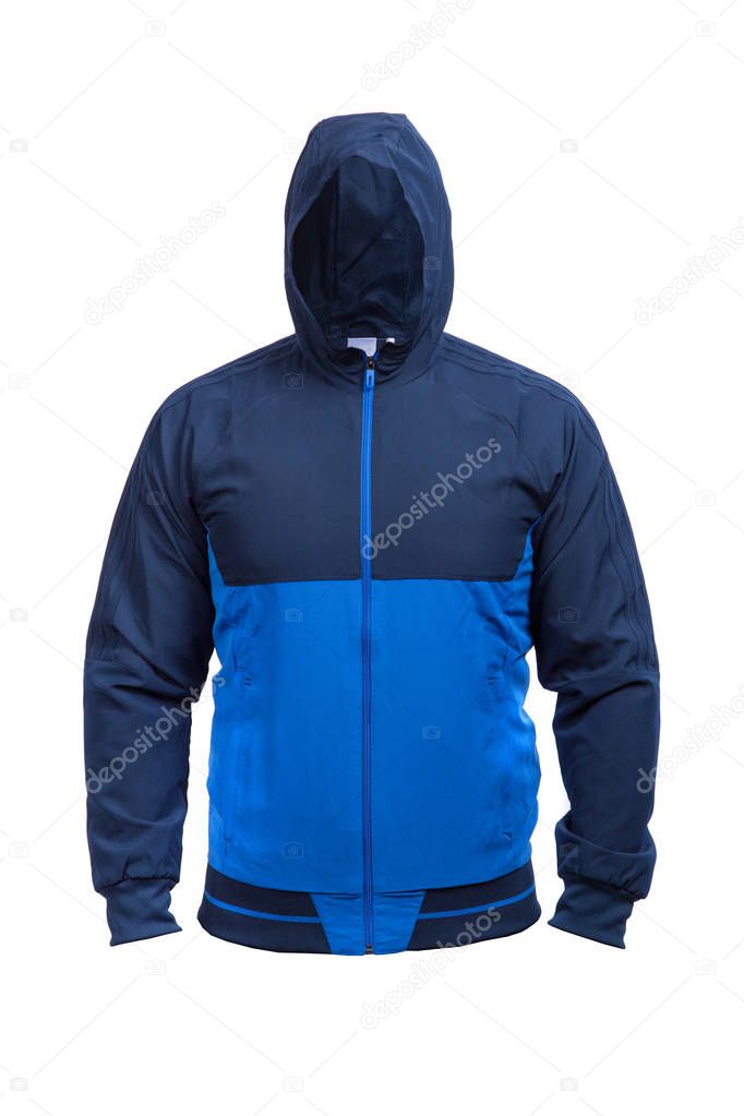 Men's sport track suit. Sport clothing, isolated on white