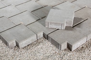 Kaldırım tuğlalı yaya yolu. Kaldırım kaldırımı