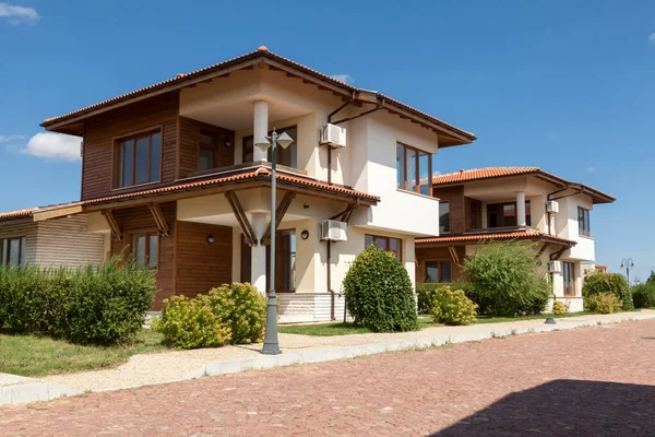 New Suburban Houses Perfect Neighborhood — Stock Photo, Image