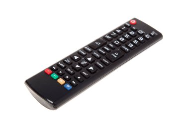 TV uzaktan kumandası beyazda izole edildi