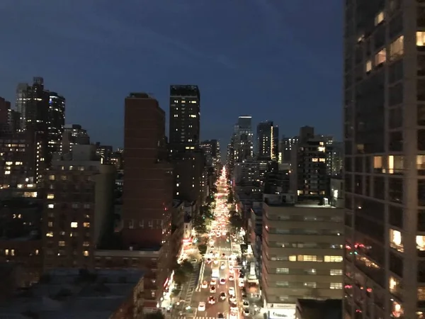 Stadsverlichting Vleugels Van Nacht — Stockfoto