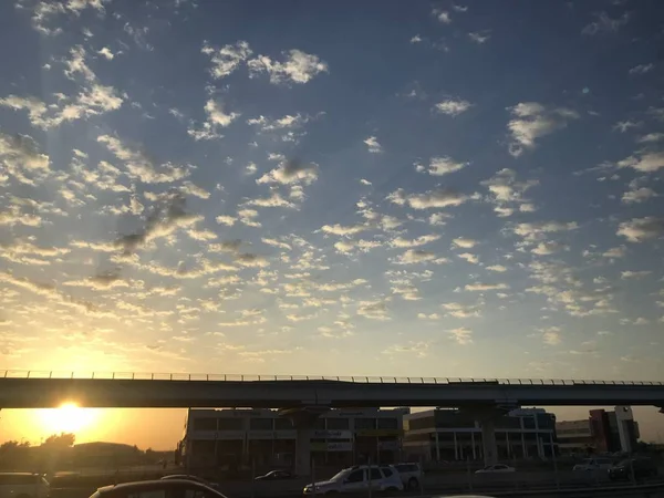 Lever Soleil Nuages Brisés Sont Étonnants Aujourd Hui — Photo