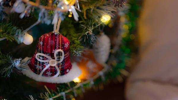 Glas Und Stofftiere Weihnachtsbaum — Stockfoto