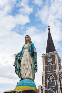 Kutsal bakire Meryem Katolik piskoposluk bölgesi, kamu önünde yer Chanthaburi, Tayland.
