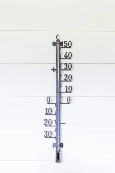 Termometri Parete Che Mostrano Gradi Celsius — Foto Stock