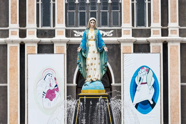Blessed Virgin Mary Front Roman Catholic Diocese Public Place Chanthaburi — Stock Photo, Image
