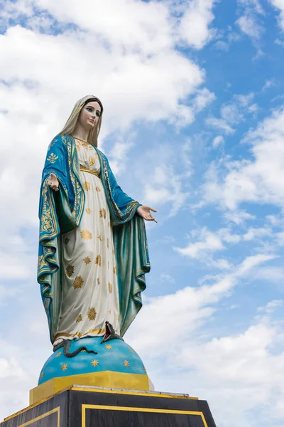 Bem Aventurada Virgem Maria Diante Diocese Católica Romana Lugar Público — Fotografia de Stock