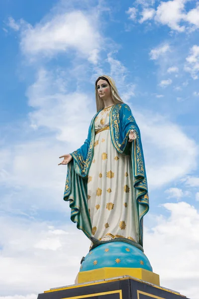 Beata Vergine Maria Davanti Alla Diocesi Cattolica Romana Luogo Pubblico — Foto Stock